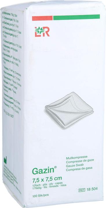 Gazin Mullkompressen 7.5x7.5cm 12-fach unsteril