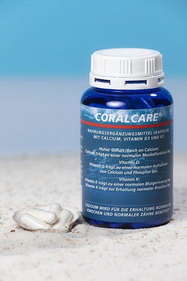 Actual product image CoralCare Calcium capsule 750 mg vitamin D3 + K2 (120 Piece, Capsules, 113 g)