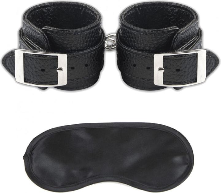 Actual product image Lux Fetish Faux leather handcuffs