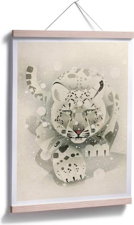 Actual product image Trenddeko Snow Leopard (30 x 40 cm)