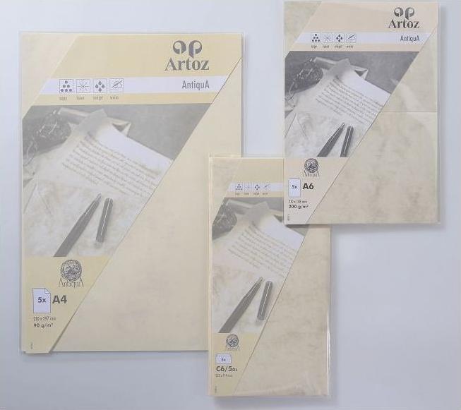 Artoz Antiqua Bogen A4 cham. (A4, 92 g/m², 5 x)
