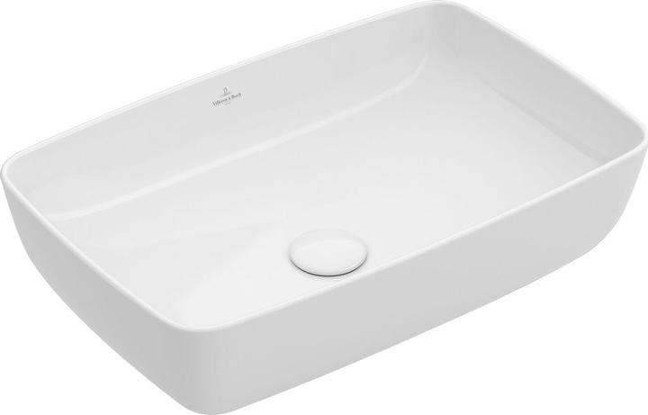 Villeroy & Boch Aufsatzwaschbecken Artis 58 cm eckig wei mit Beschichtung 417258R1 (380 mm, 580 mm)