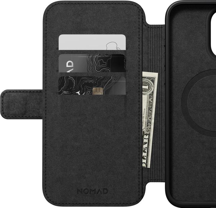 Image du produit Nomad Modern Leather Folio iPhone 15 Pro Max Noir (Apple iPhone 15 Pro Max)
