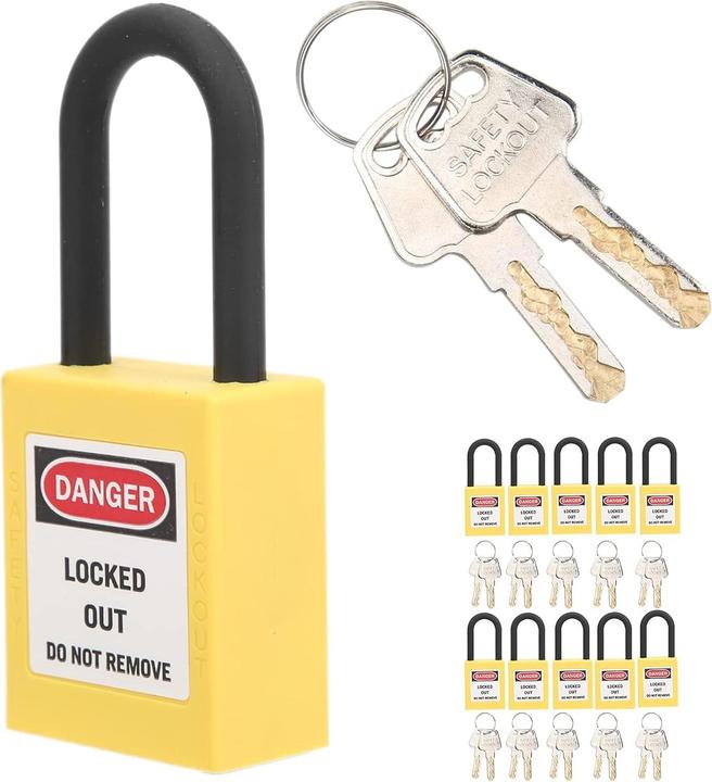 Produktbild Fishawk 10er-Set Sicherheits-Vorhängeschloss