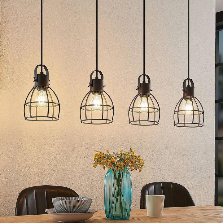 Image du produit Lindby Flintos 4 Lampe à suspendre Black (E27)