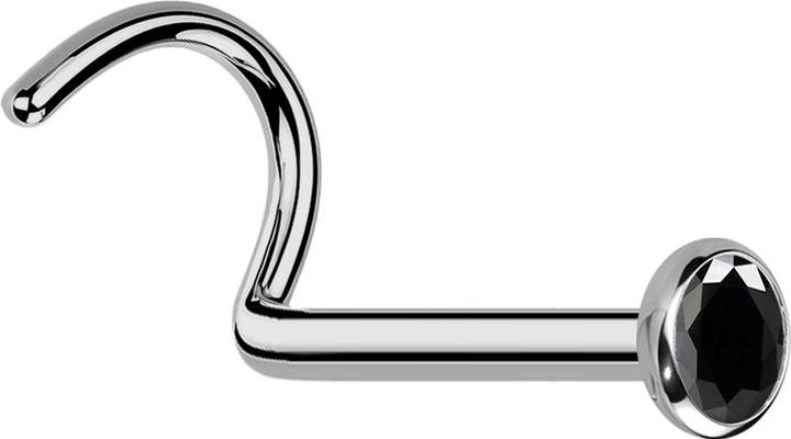 Star Piercing Kette verdreht silber (Chirurgenstahl 316L)