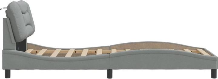 Produktbild VidaXL Bettgestell mit LED Stoff (90 x 190 cm)