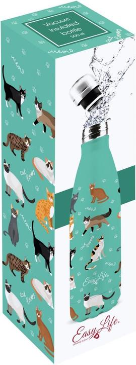 Produktbild Easy Life Isolierflaschen doppelw. 500ml, Katzen (0.50 l)