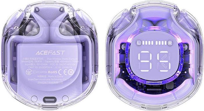 Produktbild Acefast T8 Crystal color (2) Bluetooth earbuds (7 h, Kabelgebunden)