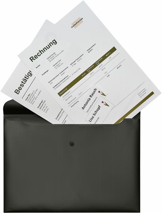 Produktbild Kolma Dokumententasche LineaVerde A4 Recycling schwarz (A4, 1 x)