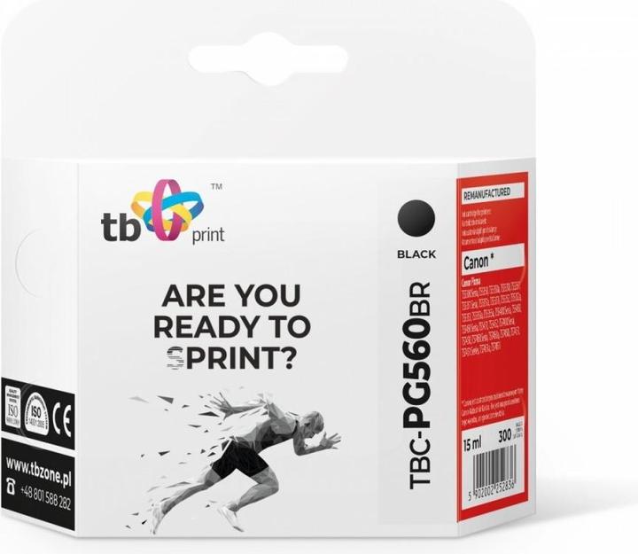 Actual product image Ink for Canon Pixma TS5350 PG-560 TBC-PG560BR BK refabricated (FC)