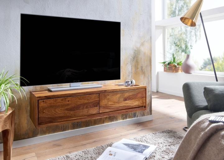 Actual product image FineBuy Lowboard Sheesham Brown