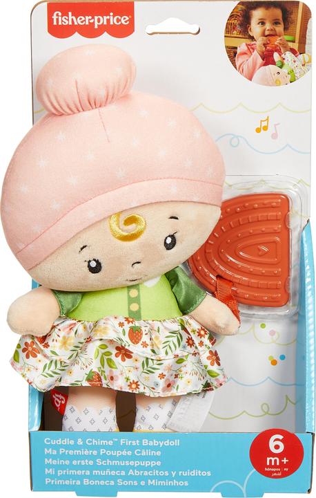 Produktbild Fisher-Price Schmusepuppe mit Regenbogen-Beissring