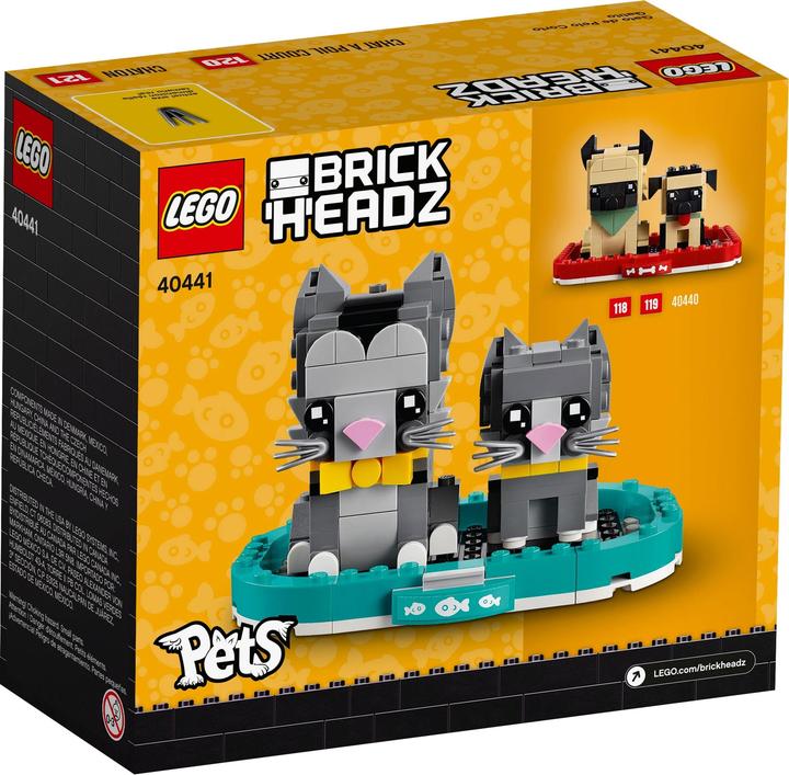 Produktbild LEGO BrickHeadz Kurzhaarkatzen (40441, LEGO Brickheadz)