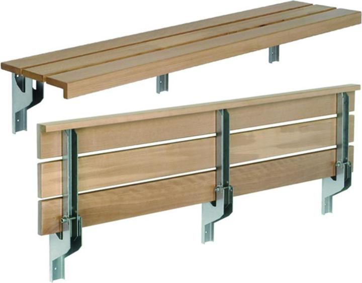 Productafbeelding Makk Inklapbare bankconsoles voor scholen, sporthallen, enz. (inklapbaar / zonder schoenroostersteun)