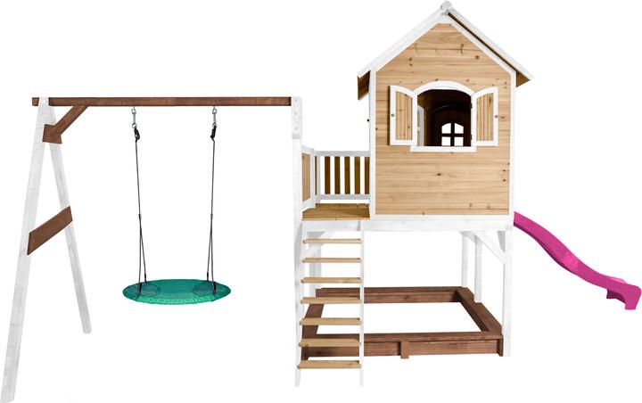 Immagine prodotto Axi Liam Playhouse con altalena Summer Nest Brown/White - Purple Slide
