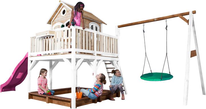 Immagine prodotto Axi Liam Playhouse con altalena Summer Nest Brown/White - Purple Slide