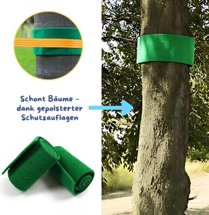 Actual product image Hermex Slackline-Set für Kinder Kletterseil-Set Hangel-Set Hindernisparcours (15 m)