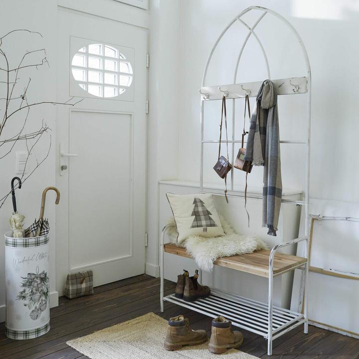 Produktbild Loberon Garderobe Oliviette antikweiss/braun