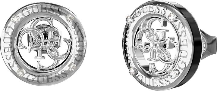 Guess Stylish steel stud earrings 4G Loop JUBE02287JWRHBKT/U (Edelstahl)