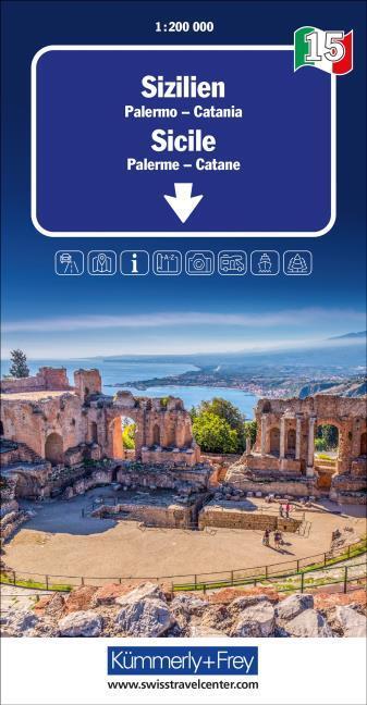 Produktbild Sizilien Nr. 15 Regionalkarte Italien