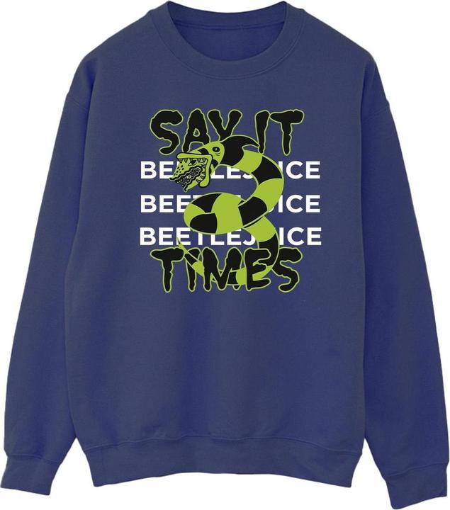 Immagine prodotto Beetlejuice Say It 3 Times Felpa Uomo (5XL)