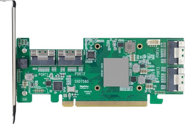 Produktbild HighPoint HighP SSD7580B PCIe 4.0x16 8x U.2P NVMe