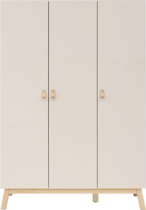 Produktbild Bopita 3-Türiger Schrank Lines Dune/Natur (135 cm)