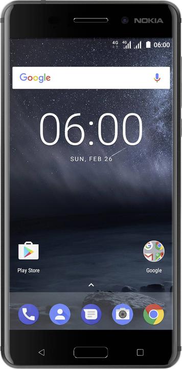 Nokia 6 (32 GB, Tempered Blue, 5.50", Hybrid Dual SIM, 16 Mpx, 4G)