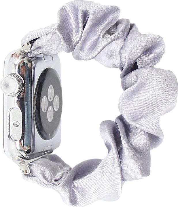 Produktbild PhoneLook Scrunchie armband silber 38mm / 40mm / 41mm (38 mm, 40 mm, 41 mm, Stoff)