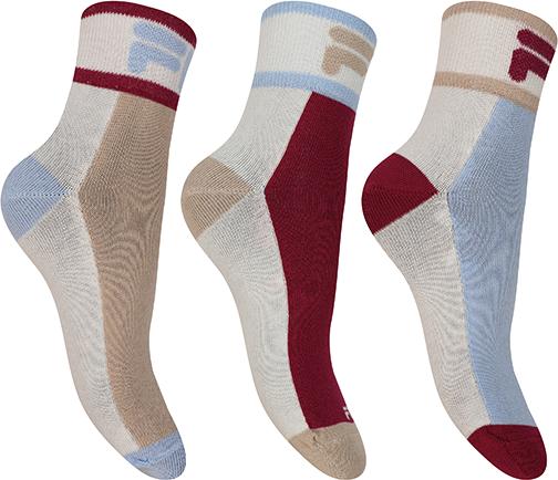 Immagine prodotto FILA Woman Quarter Lifestyle Plain Socks 3 Pairs Pack (confezione da 3, 39 - 42)