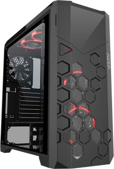 Actual product image Azza Geh Fulltower ATX Storm 6000B ARGB(Win-Glass,4xRGB)2xUSB (mATX, ATX, E-ATX)