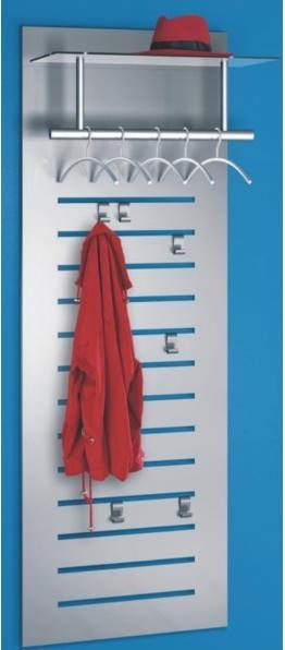 Image du produit Kerkmann Portemanteau mural tec-art 32606614 argent métal 6 crochets 60,0 x 170,0 cm