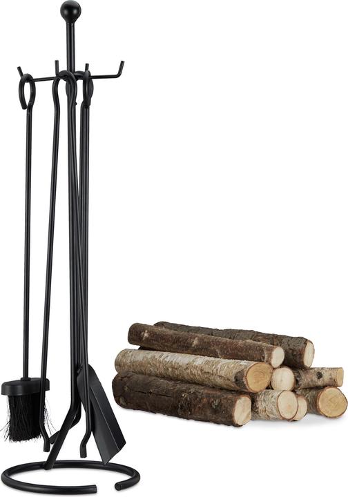 Actual product image Relaxdays Fireplace set (20 x 20 x 68 cm)