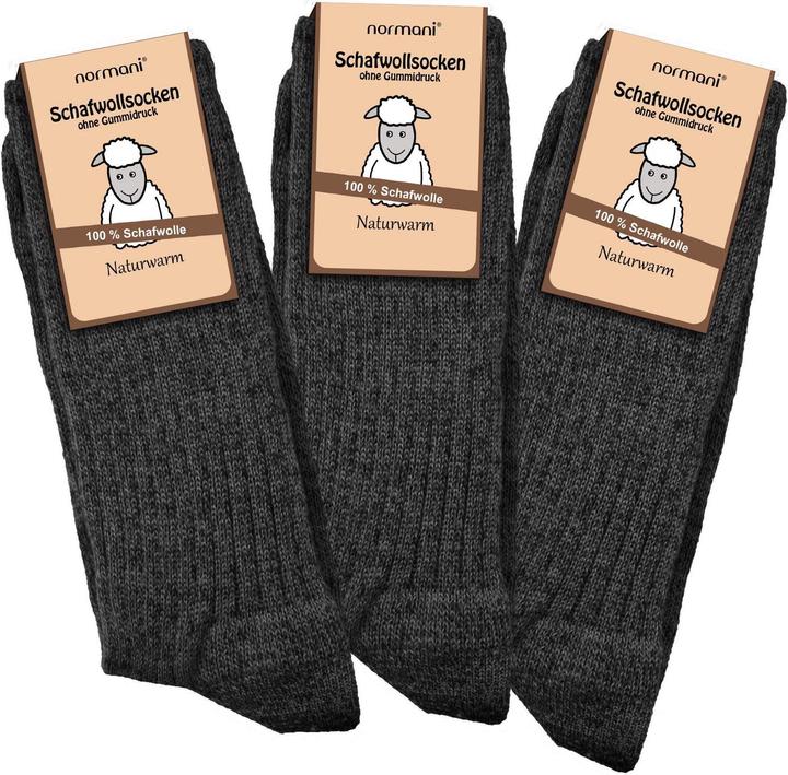 Produktbild Normani Schafwollsocken (3er Pack, 43 - 46)