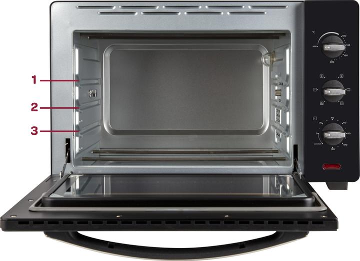 Produktbild Inventum OV457B - Vrijstaande heteluchtoven - Zwart - 45 liter