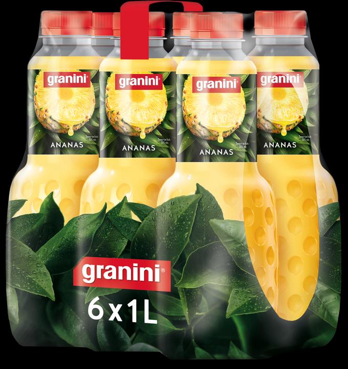 Actual product image Granini Pineapple PET 95(6x1L) CH (6 x 100 cl)