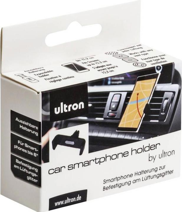 Produktbild Ultron car smartphone holder Smartphone Halterung zur Befestigung am Lueftungsgitter