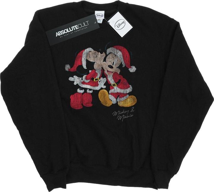 Disney Mickey And Minnie Christmas Kiss Sweatshirt Jungen
