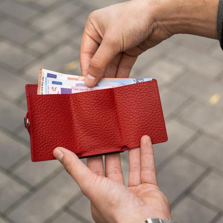 Immagine prodotto Slimpuro Portafoglio in pelle granulata per 12 carte