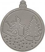 Image du produit Rayher Gabarit de poinçonnage Skieur boule de Noël, 1 piè