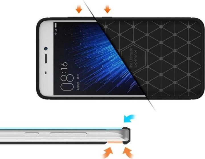 Actual product image Screenguard Xiaomi Mi 5 Hull Carbon Brushed Soft TPU (Mi 5)