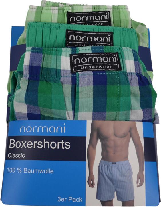Produktbild Normani 3 Stück Herren Web Boxershorts (S, 3er Pack)