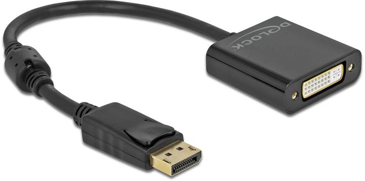 Actual product image Delock Adapter DisplayPort 1.2 male to DVI female 4K Active black (DVI, 20 cm)