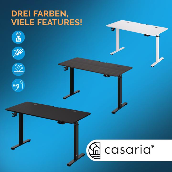 Produktbild Casaria Höhenverstellbarer Schreibtisch (140 x 60 x 118 cm)