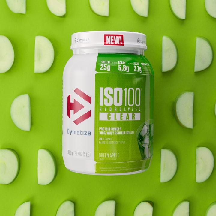 Actual product image Dymatize ISO100 Clear Whey (Green apple, 1 pcs., 900 g)