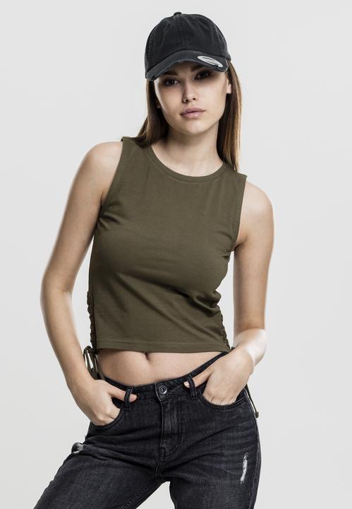 Image du produit Urban Classics Ladies Lace Up Cropped Top (L)