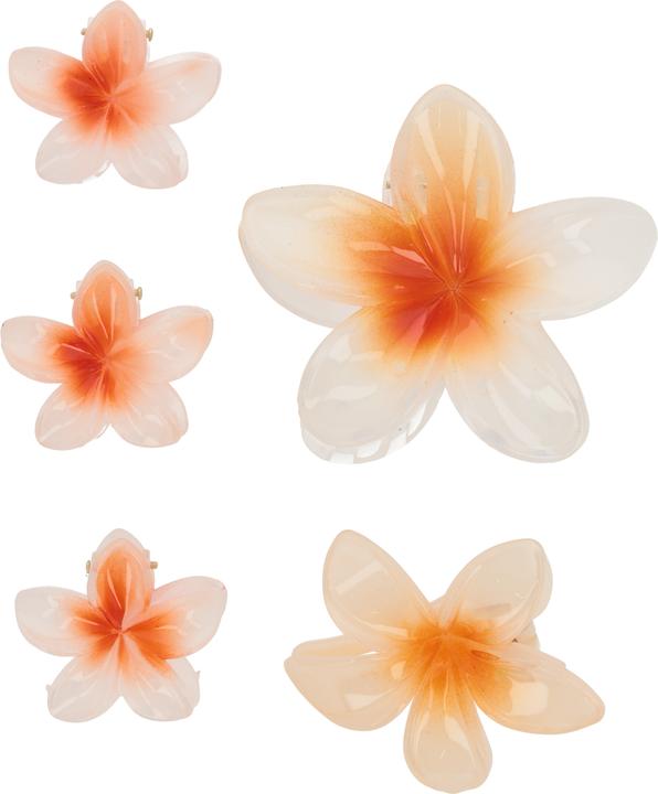 Immagine prodotto Trisa Fashion Frangipani Set Haarklammern & Clip Orange 5 Stk (5 pz.)