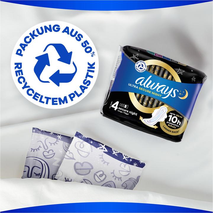 Produktbild Always Ultra Secure Night (8 x, Damenbinden)