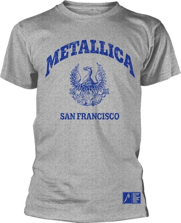 Metallica TShirt mit CollegeWappen Erwachsene